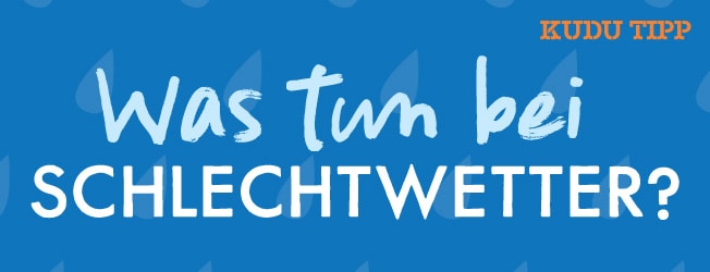 KUDU Tipp: Was tun bei Schlechtwetter? Per Klick landet man bei der Buch- und Spieleauswahl